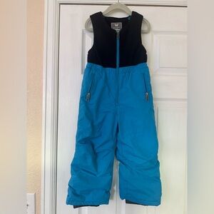 White Sierra Kids Black and Blue Overalls